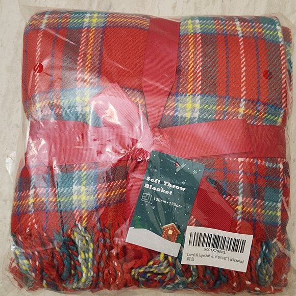 Winter Christmas Gift soft throw Blanket 130cm By 170cm - Picture 2 of 5